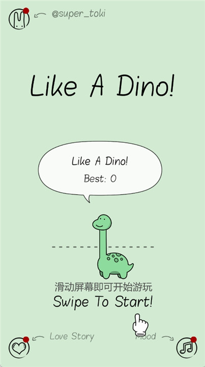 like a dino