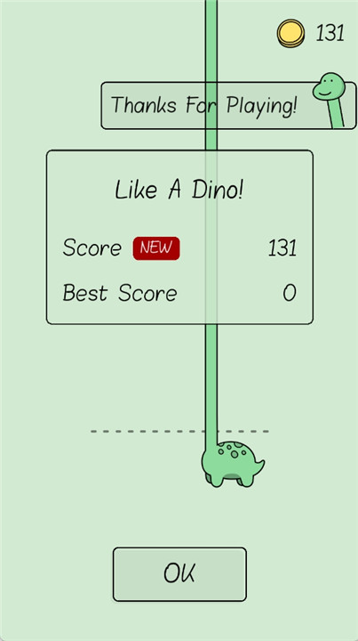 like a dino