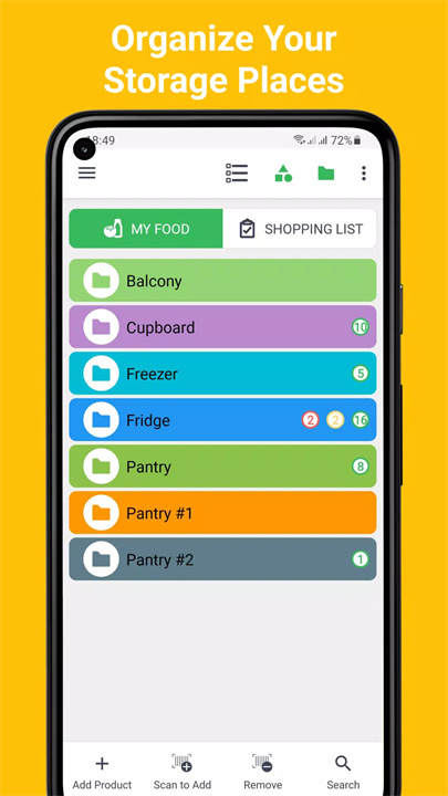 食物核对清单app3