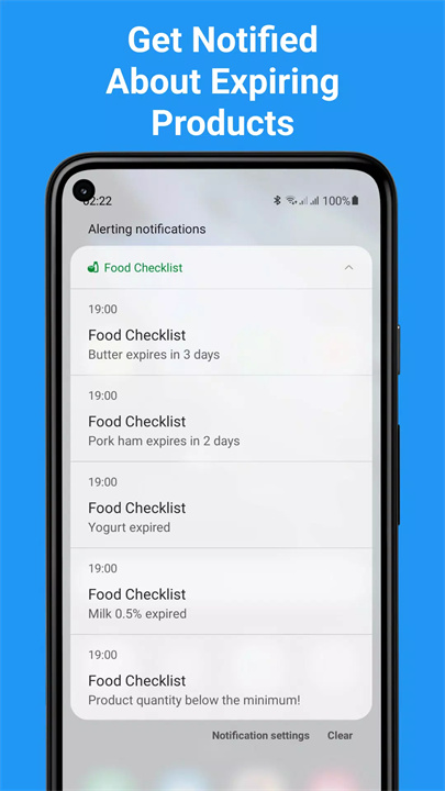食物核对清单app5