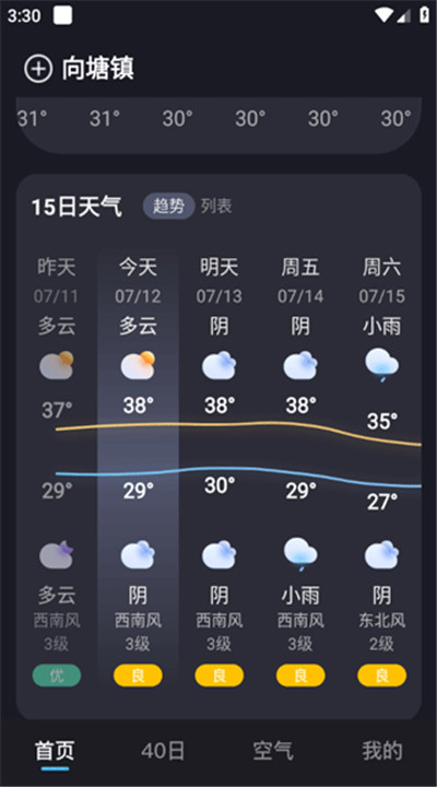 天气预报准点报