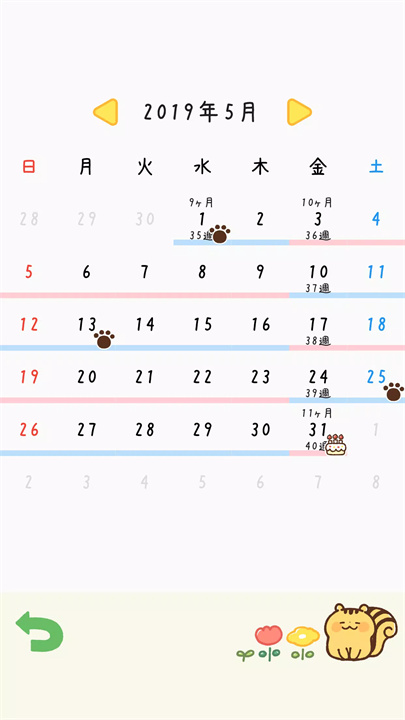 可爱的怀孕周数6