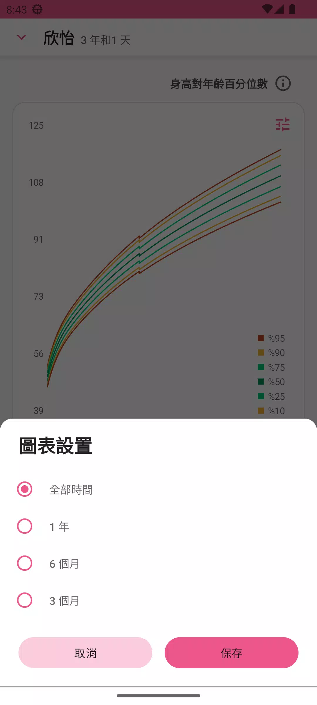 婴儿生长曲线app5