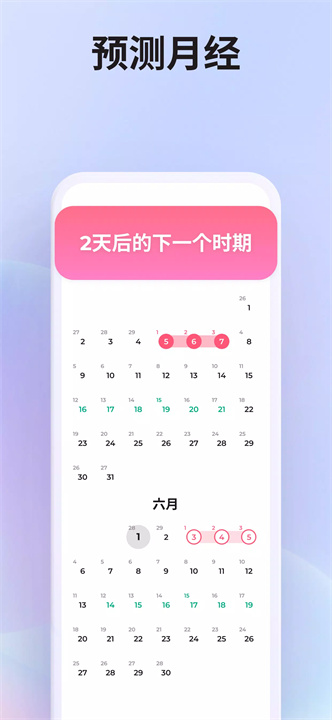 跟踪您的月经周期软件2