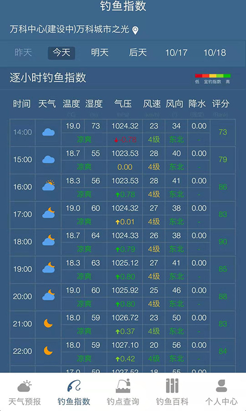 钓鱼天气预报3