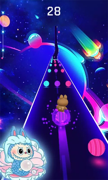 拉布布跳舞球彩路手游截图3