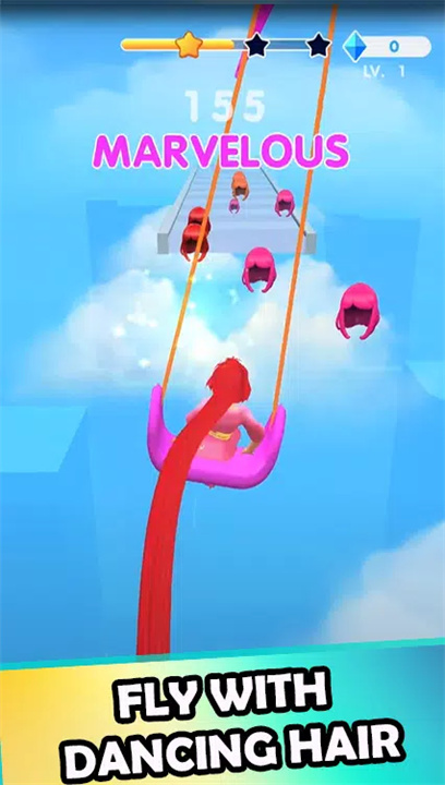 舞动的头发游戏截图5